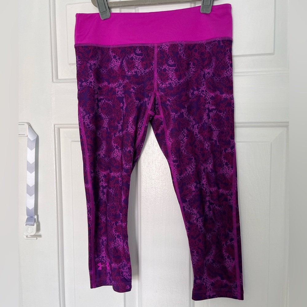 Under Armour Heatgear capri running leggings - small